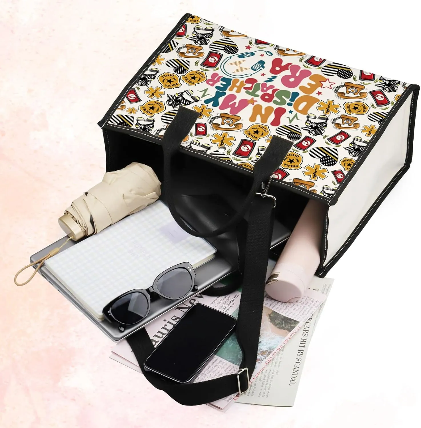 BWWKTOP Dispatcher Tote Bag Appreciation Gifts In My Dispatcher Era Shoulder Bag Emergency Merch