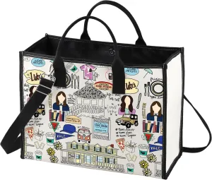 BWWKTOP Luke's Diner Tote Bag Lorelai & Rory Fans Gifts Stars Hollow Lorelai Shoulder Bag