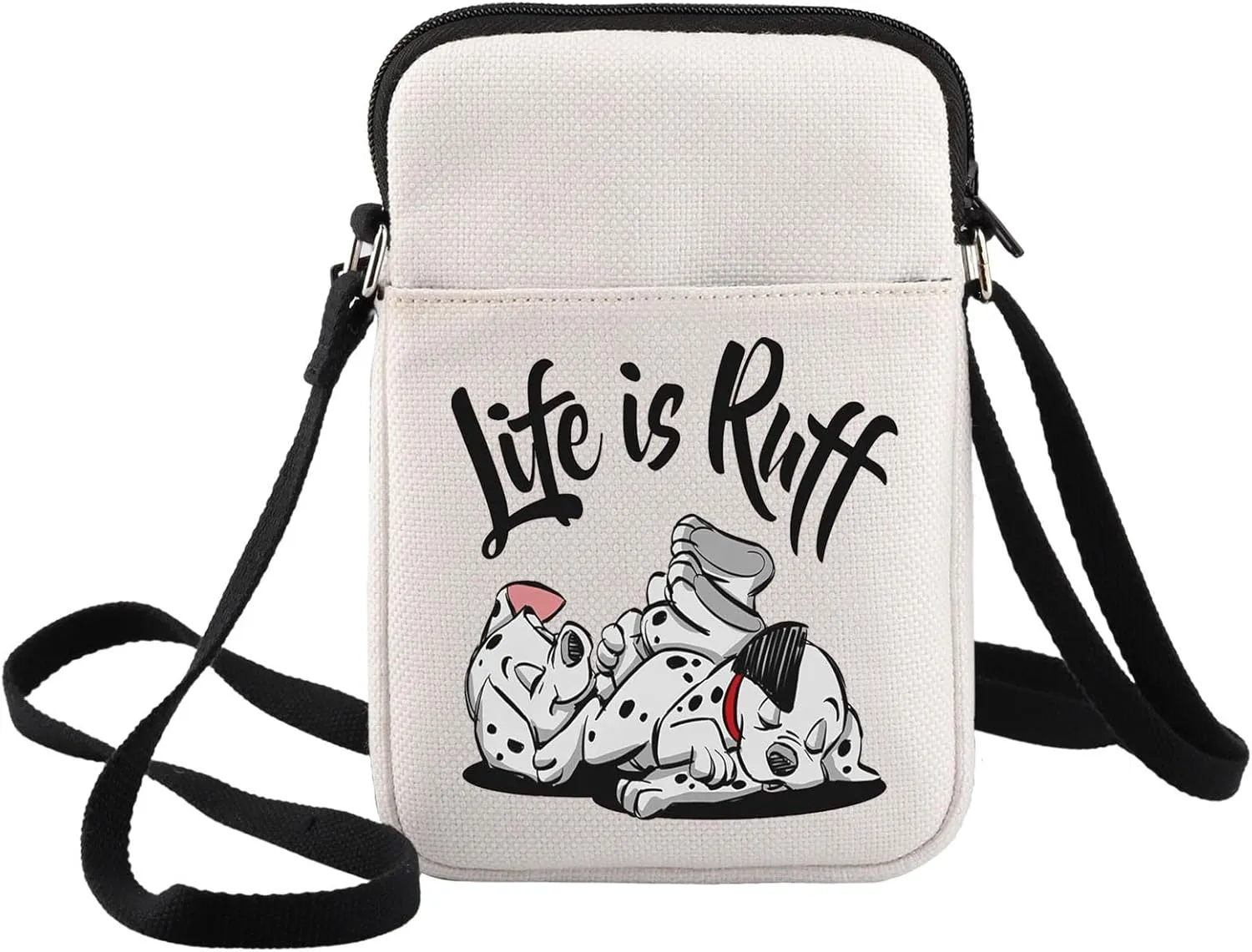 BWWKTOP One Hundred Matians Dog Crossbody Bag Pongo & Perdita & Roger Fans Gift Roger and Anita Shoulder Bag