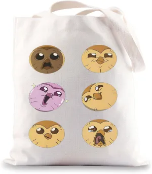 BWWKTOP Owl Building Hooty Tote Bag Hooty Fans Gift Owl Hooty Mood Shoulder Bag Hooty Merch