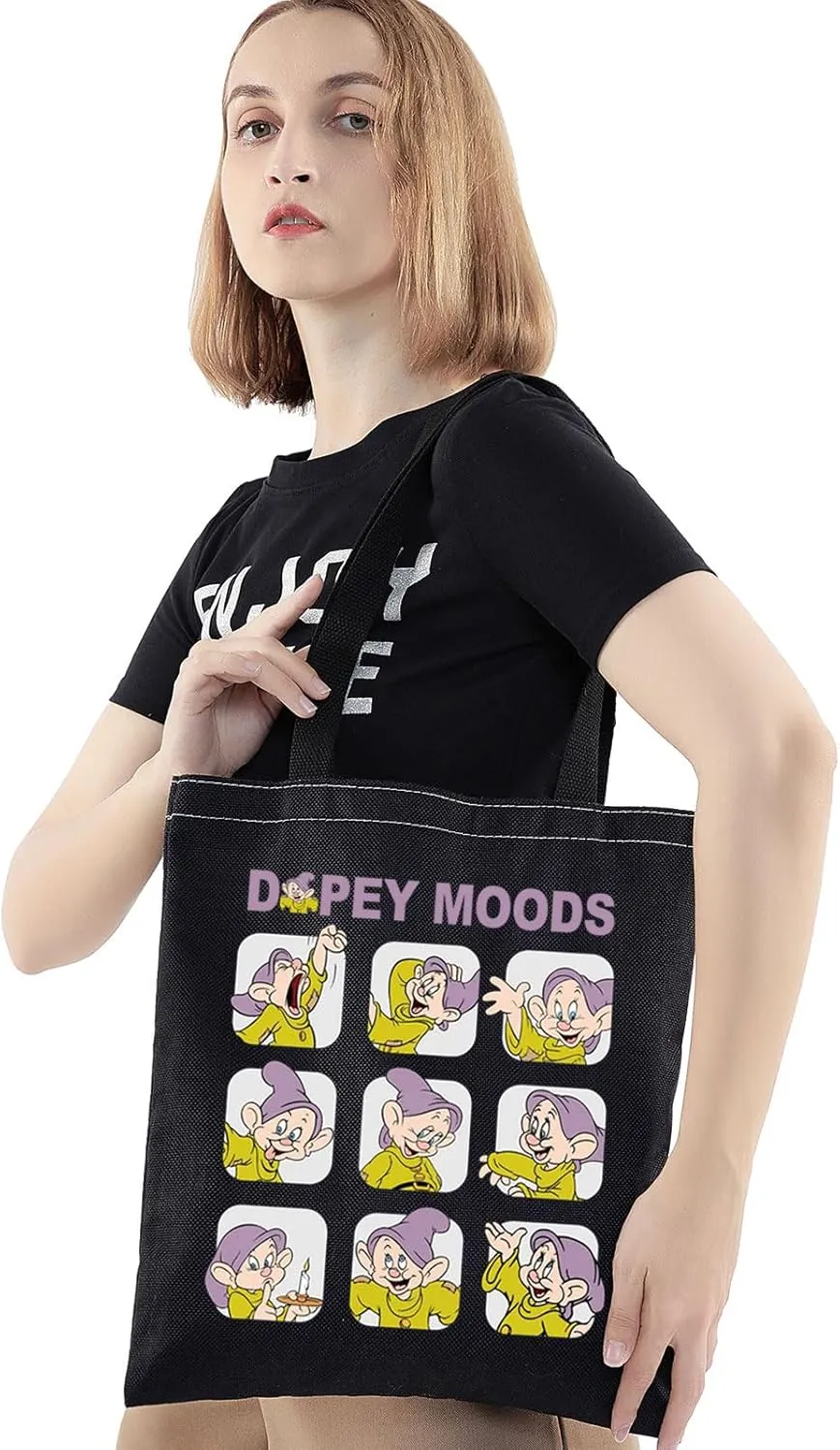 BWWKTOP Seven Spirits Tote Bag Snow's Protectors Gifts Spirits Moods Shoulder Bag Seven Friends Merchandise