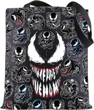 BWWKTOP Spider Hero Villain Tote Bag Super Hero Fans Gift Anti Hero Grocery Bag Spider Movie Merch