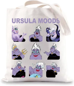BWWKTOP Villains Tote Bag Villains Fans Gift Sea Witch Moods Shoulder Bag Villains Witch Merchandise