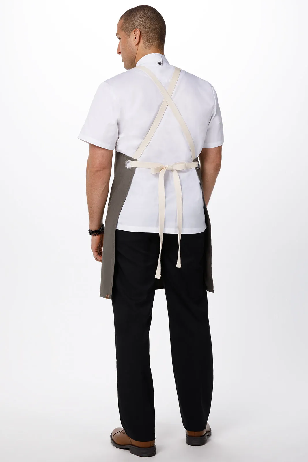 Byron Cross Back Khaki Apron