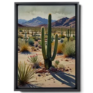 Cactus Forest Abstract Wall Art, Minimalist Art Decor, Boho Wall Art Decor, Desert Botanical Wall Art Print, Desert Print Wall Art, Desert Plants, Watercolor, Decor