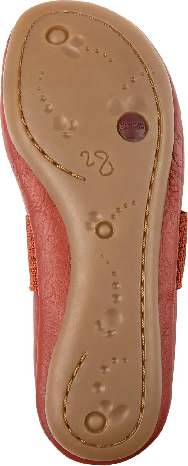 Camper Right Leather Mary Jane Flats for Girls - Ultra-Comfortable Ballerina Shoes with Comfort Footbed, Leather Lining, and Flexible Rubber Outsole