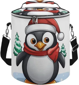 Camping Cooler Bag, Christmas Penguin Print Portable Ice Pack Outdoor Cooler Bag Picnic Cooler Bag Foldable Cooler Bag, style
