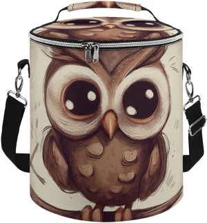 Camping Cooler Bag, Cute Owl Print Portable Ice Pack Outdoor Cooler Bag Picnic Cooler Bag Foldable Cooler Bag, style