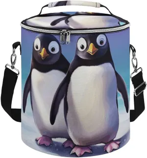 Camping Cooler Bag, Cute Penguin Print Portable Ice Pack Outdoor Cooler Bag Picnic Cooler Bag Foldable Cooler Bag, style