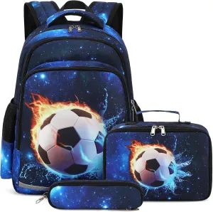 CAMTOP School Backpack for kids, Girls Boys Backpack with Lunch Box kindergarten Elementary BookBag Set for Age 4-10