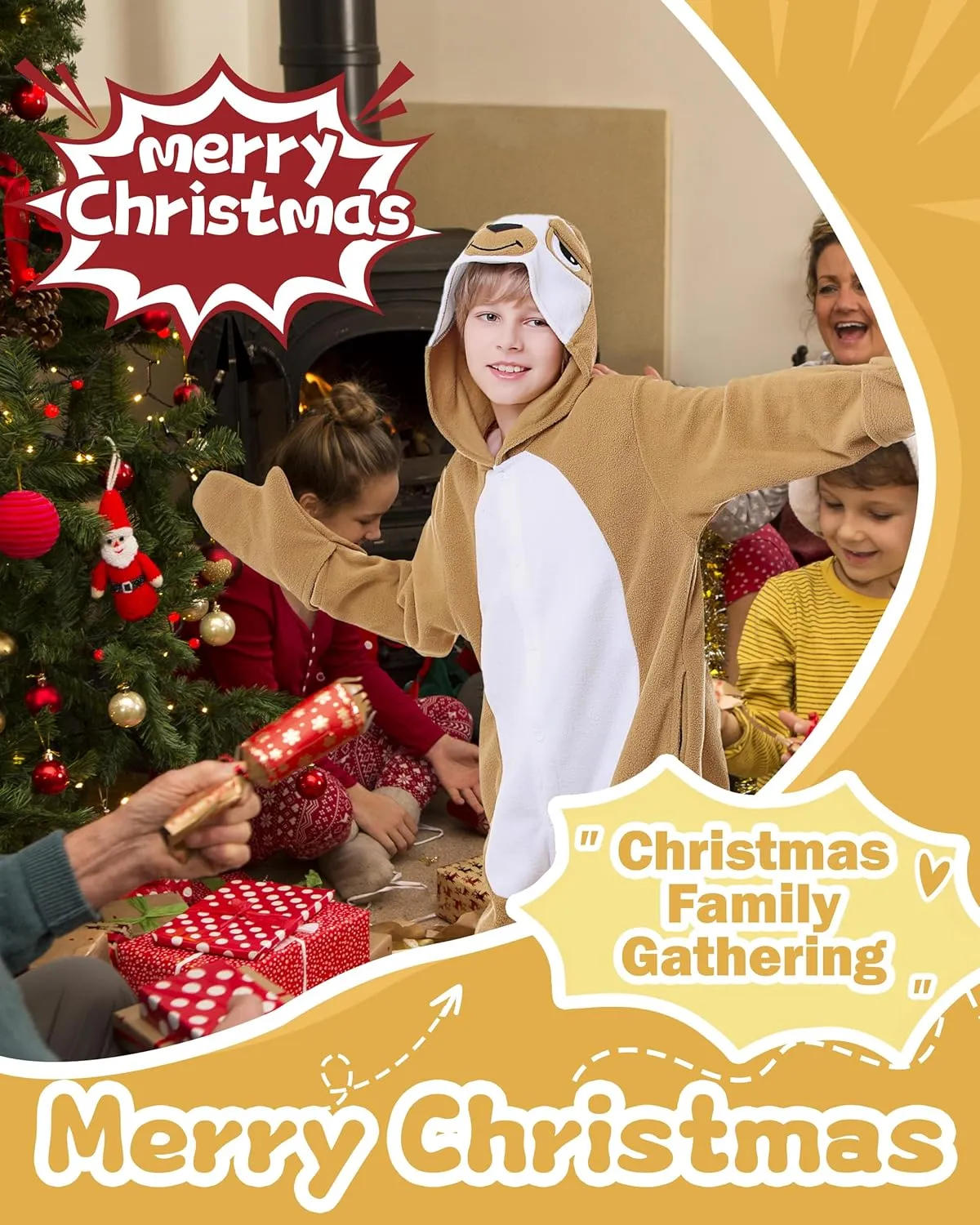 CANASOUR Unisex Halloween Kids Animal Onesie For Girls Anime Cosplay Costume Party Cosplay Pajamas