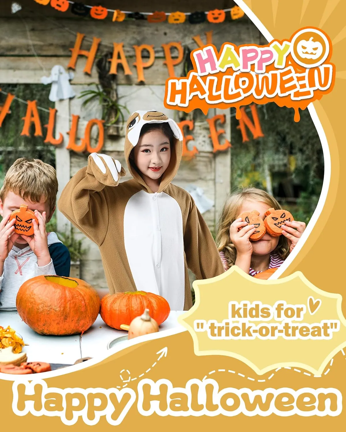 CANASOUR Unisex Halloween Kids Animal Onesie For Girls Anime Cosplay Costume Party Cosplay Pajamas
