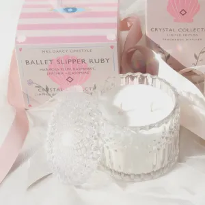 Candle Ballet Slipper Ruby - Mariposa Plum, Raspberry, Leather   Cashmere