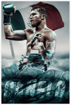 Canelo Alvarez Boxing Athlete Poster2 Canvas Poster Bedroom Decor Sports Landscape Office Room Decor Gift Unframe:24x36inch(60x90cm)