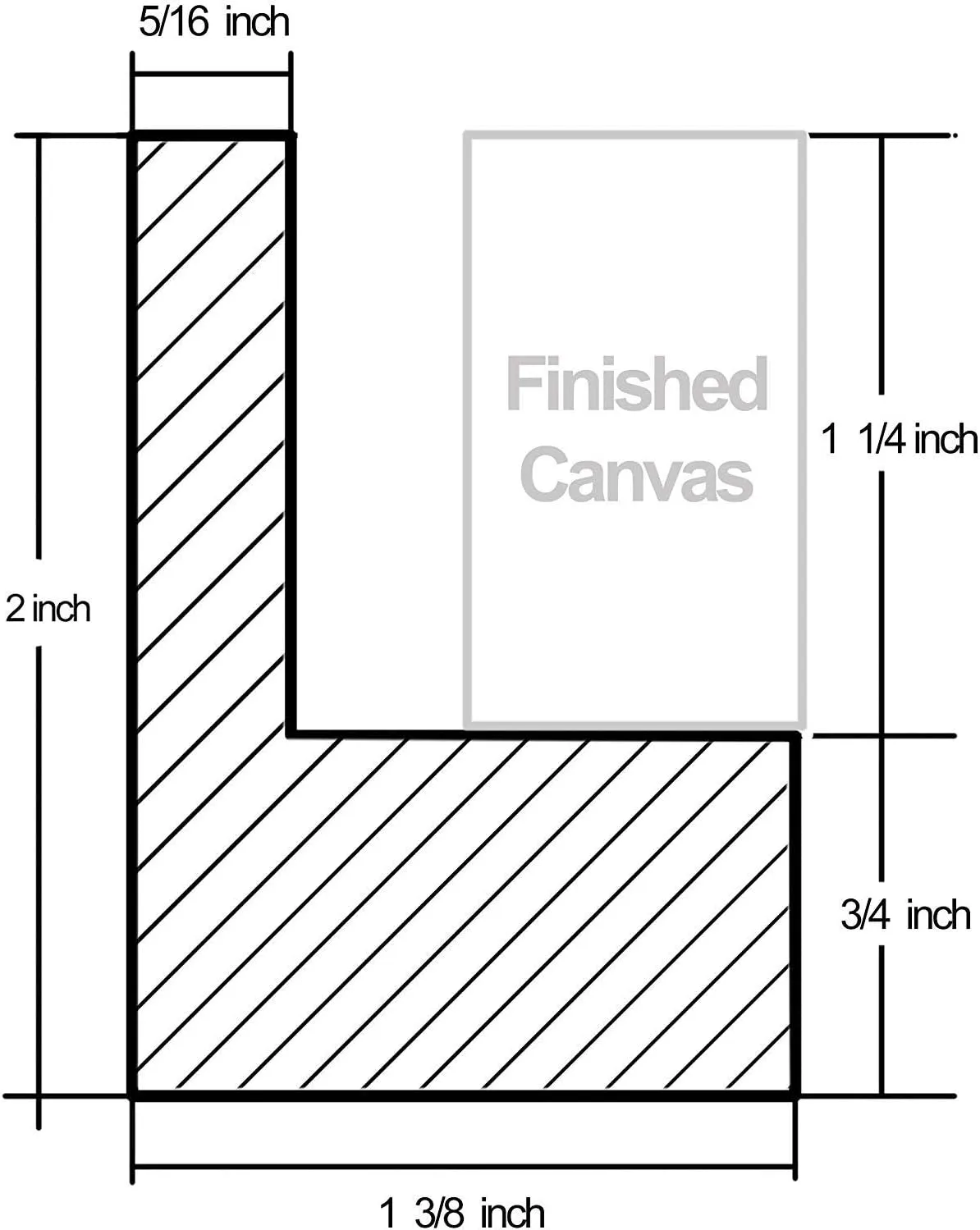Canvas Floating Frame, Picture Wall Art Painting Frame for 16X20 Inch Finished Canvas Painting 1-1/4 Depth, Picture Art Wall Décor, Light Brown