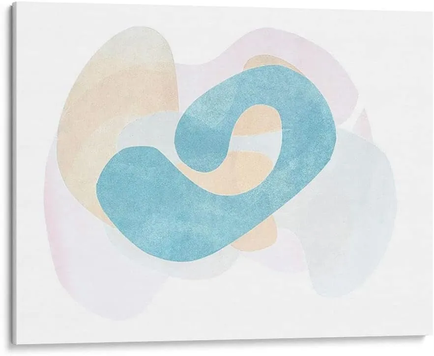 Canvas Lab Canvas Wall Art Decor Homage to Eames VIII by the Artist Rob Delamater – Size: 48 x 36 in - Art subject: Abstract