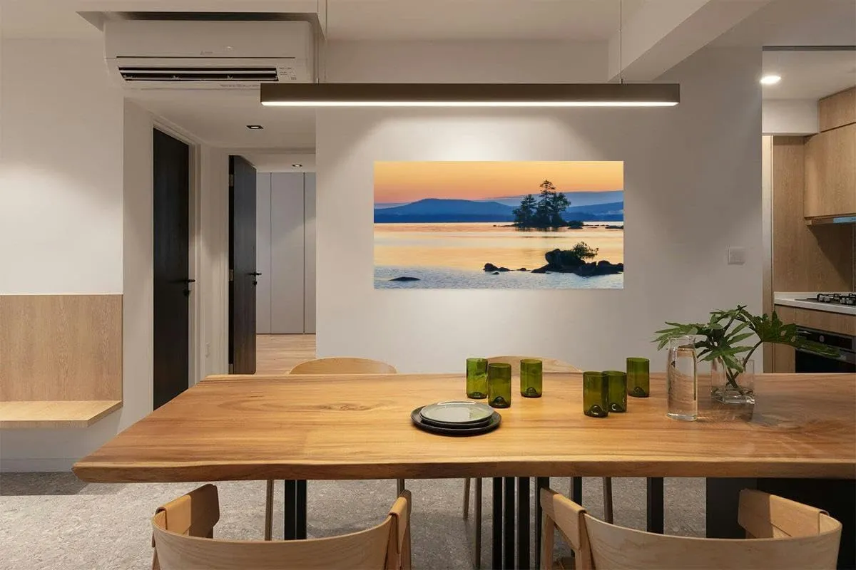 Canvas Wall Art for Living Room Bedroom Peaceful Alpine Lake at Sunrise Big Large Wall Art Decor Framed Painting Wall Pictures Prints Artwork Office