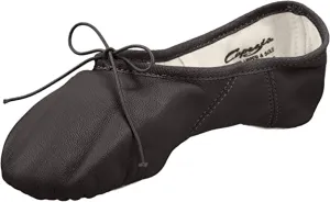 Capezio 2027 Leather Juliet Split-Sole Ballet Shoe - Black