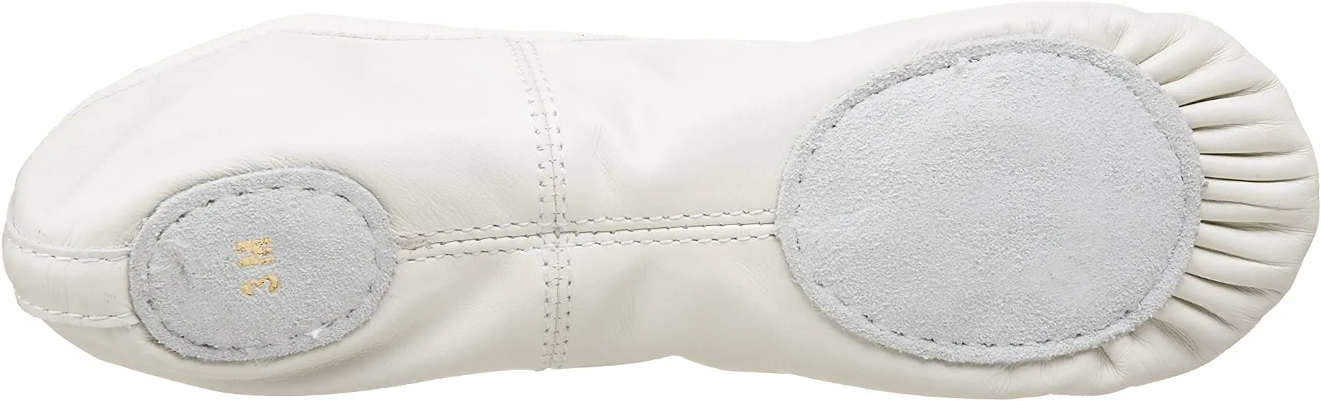 Capezio CG2002 Leather Split-Sole Ballet Shoe - White