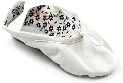 Capezio girls Ballet dance shoes, White, 8.5 Narrow Toddler US