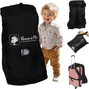 Car Seat Travel Bag for Airplane, Padded Gate Check Bag Cover Airport Carrier for Carseats, Car Seat Bags Backpack, Universal Fits Convertible, Booster, Infant Carseat, Toddler Baby Travel Essential
