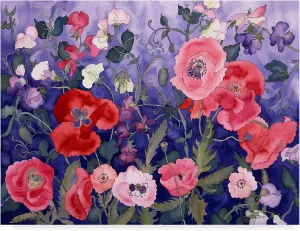 Carissa Luminess 'Poppies And Sweet' Canvas Art