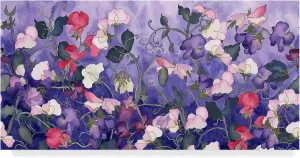 Carissa Luminess 'Poppies And Sweet Peas' Canvas Art