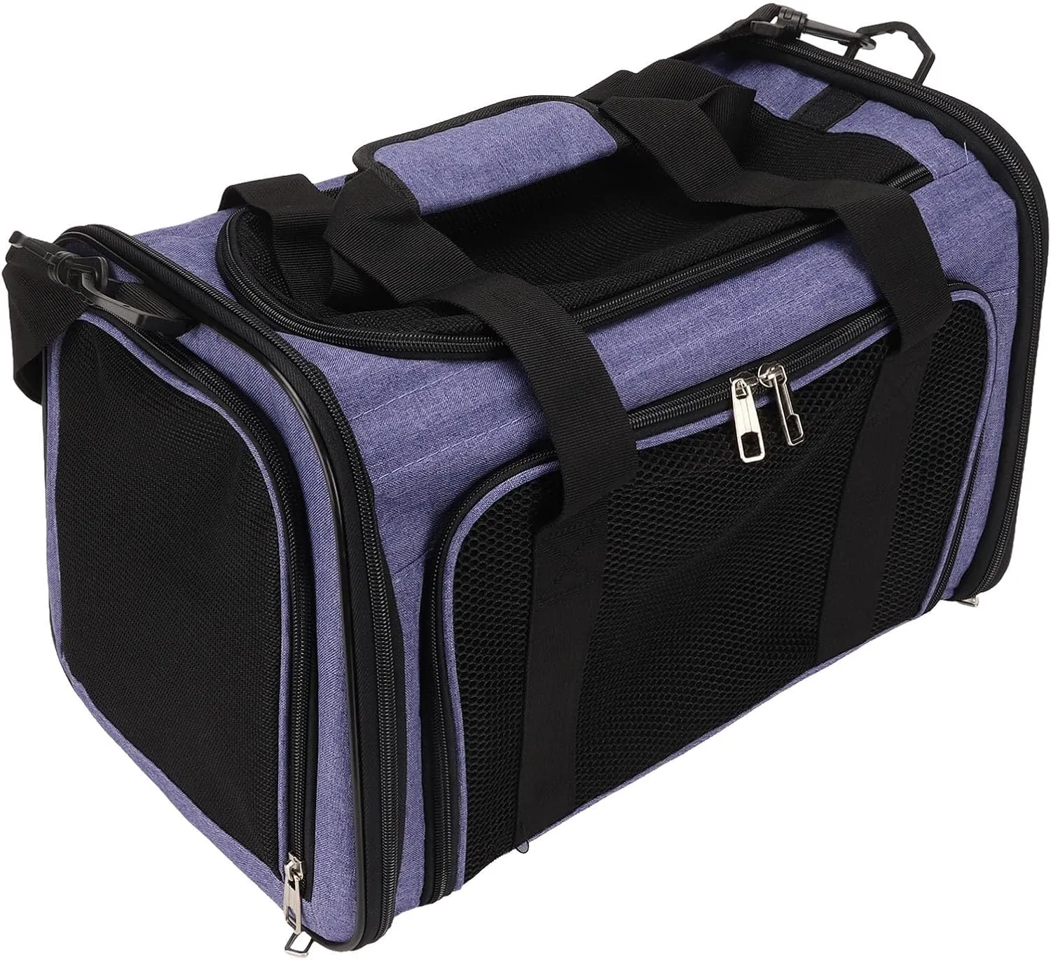 Cat Carrier,Soft-Sided Pet Travel Carrier for Cats,Cat Carrier Portable Breathable Oxford Cloth Soft Pet Travel Carrier Bag for Travel Treatment Purple L(Plus Size-Purple)