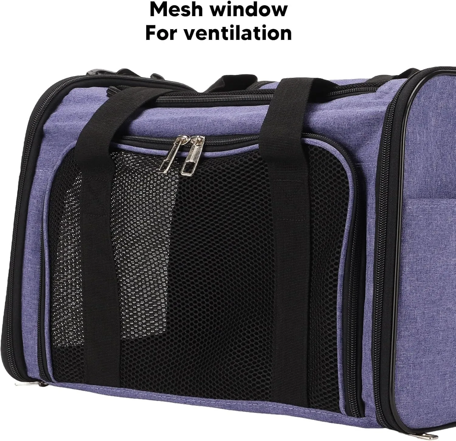 Cat Carrier,Soft-Sided Pet Travel Carrier for Cats,Cat Carrier Portable Breathable Oxford Cloth Soft Pet Travel Carrier Bag for Travel Treatment Purple L(Plus Size-Purple)