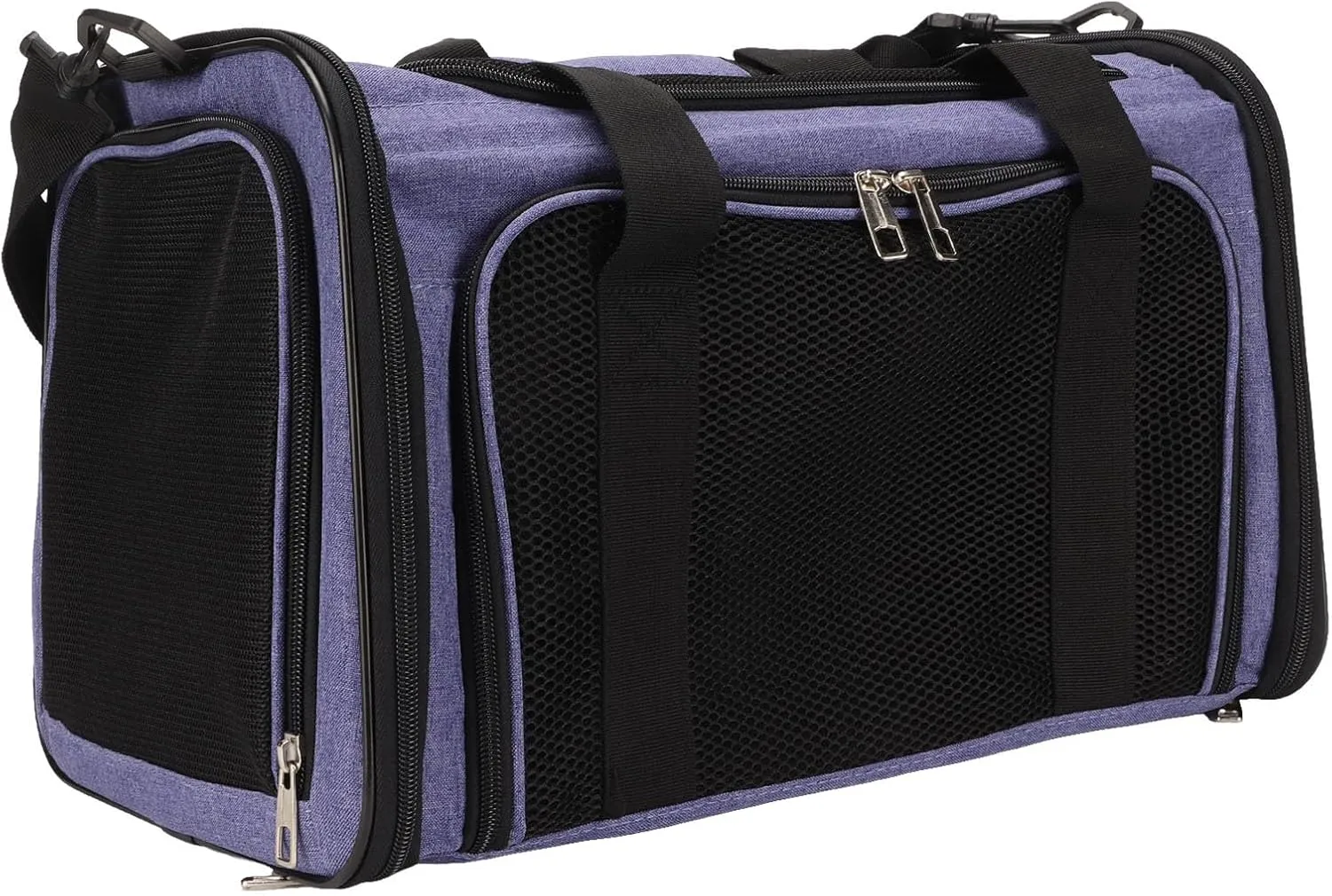 Cat Carrier,Soft-Sided Pet Travel Carrier for Cats,Cat Carrier Portable Breathable Oxford Cloth Soft Pet Travel Carrier Bag for Travel Treatment Purple L(Plus Size-Purple)