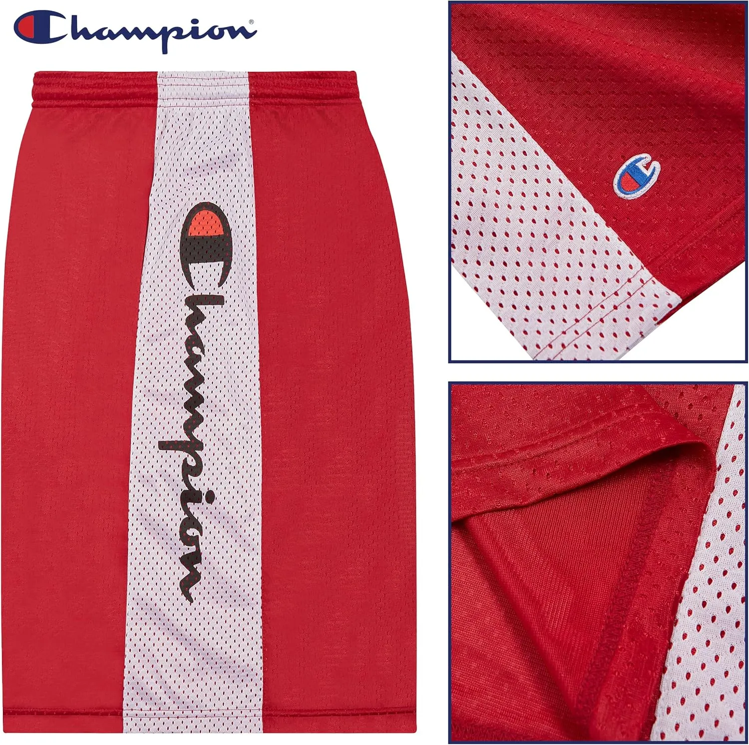 Champion Big and Tall Mesh Basketball Shorts - Quick Dry Gym Athletic Shorts
