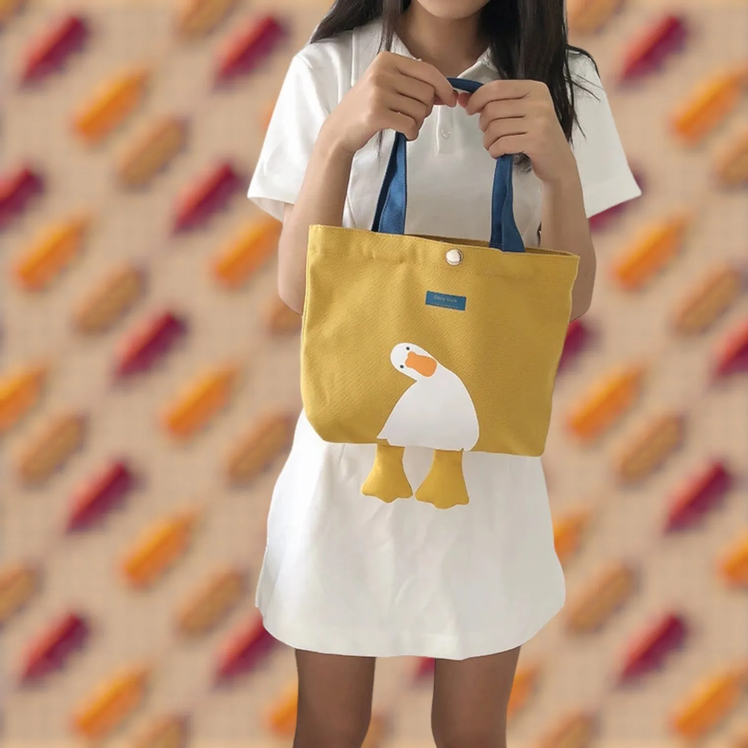 Charming Mini Canvas Tote Bag Collection - Cute Animal Designs for Daily Essentials