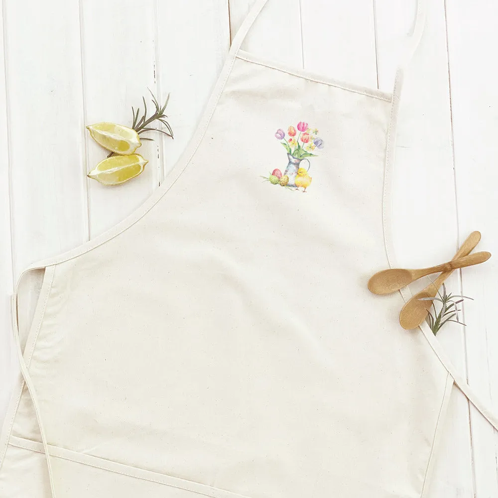 Chick and Tulips - Easter Women's Apron