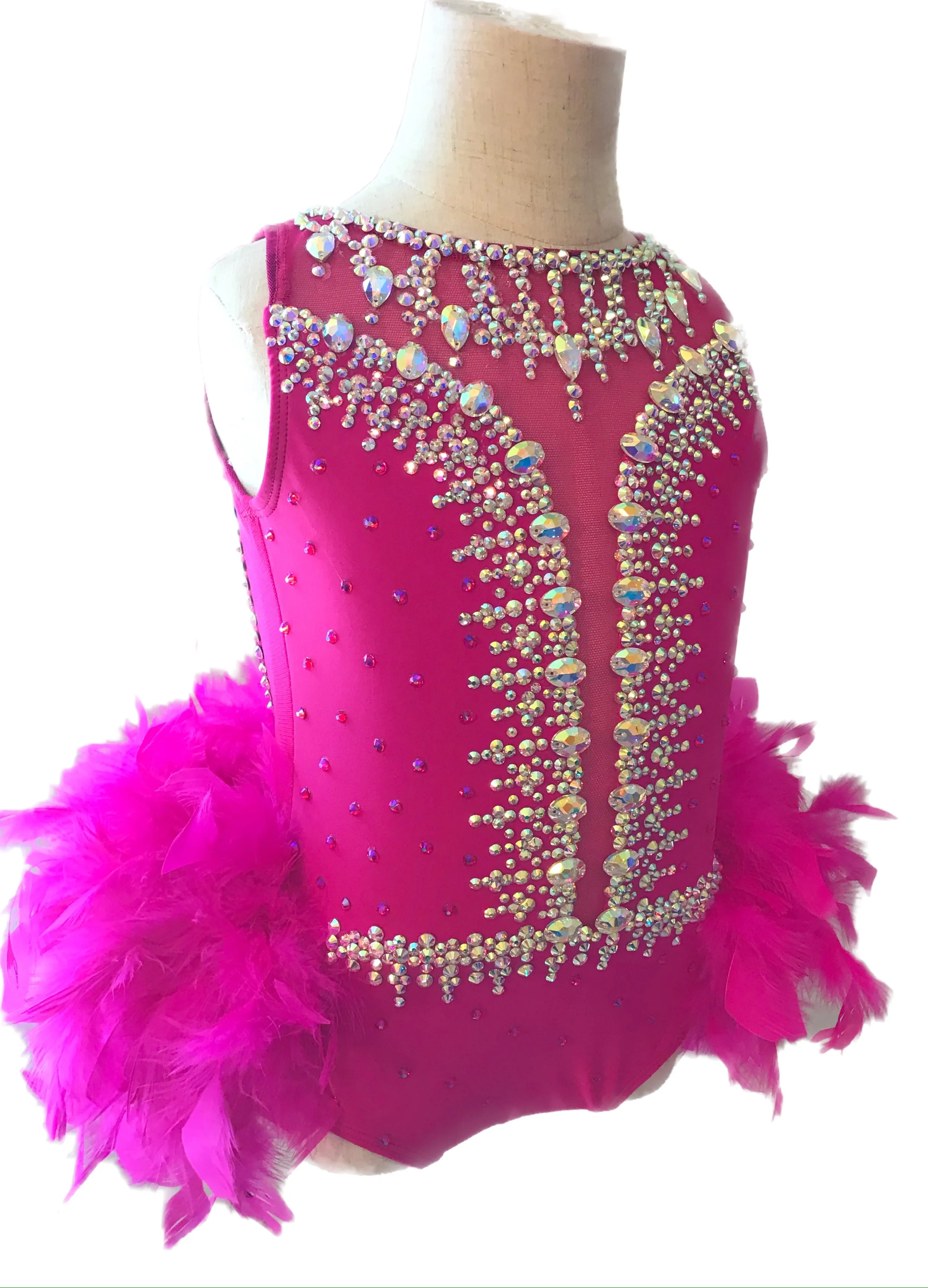CHILD MEDIUM new hot pink dance competition costume jazz or musical theater