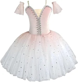 Children's Ballet Skirt, Girls' Dance Dress, Tight Gauze Skirt, Ballet Dancer Costume, Stage Collective Performance Costume