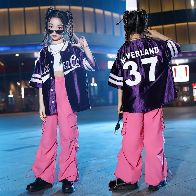 Children's Jazz Hip Hop Jazz Dance Costume Children Hip-Hop Trendy Girls Jazz Costume