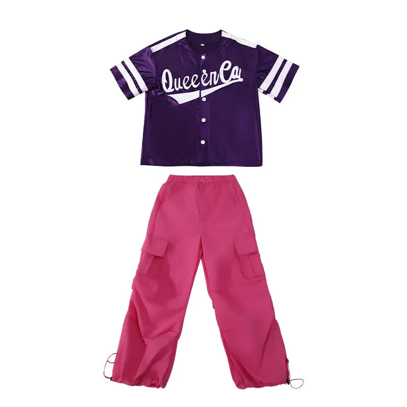 Children's Jazz Hip Hop Jazz Dance Costume Children Hip-Hop Trendy Girls Jazz Costume