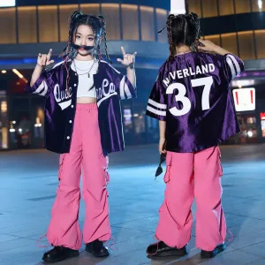 Children's Jazz Hip Hop Jazz Dance Costume Children Hip-Hop Trendy Girls Jazz Costume