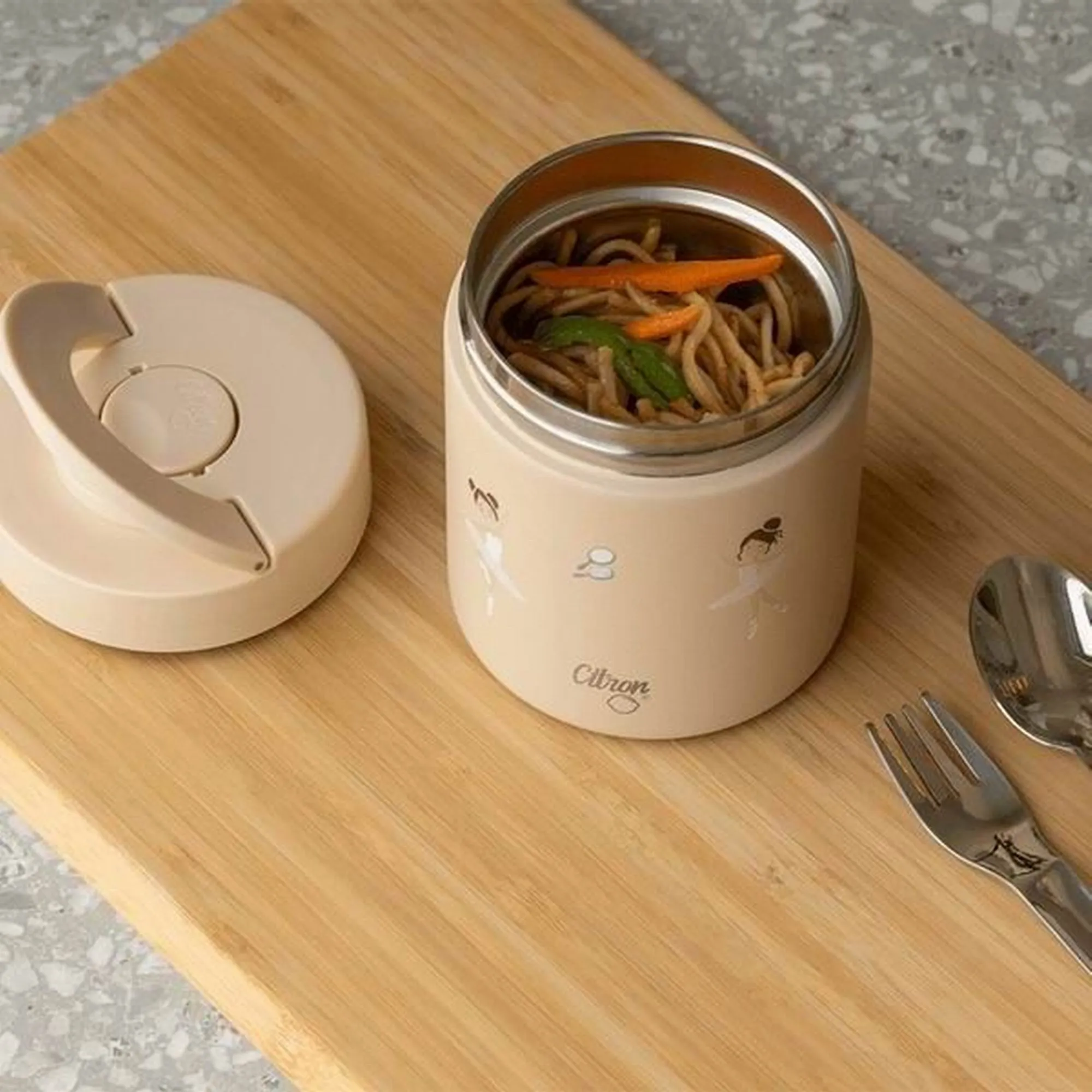 Citron Insulated Stainless Steel Food Jar 350ml - Ballerina