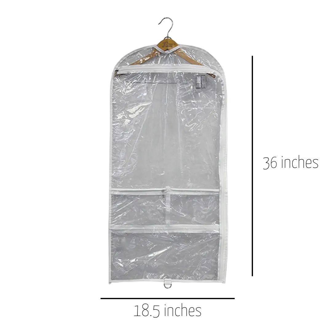 Clear Dance Costume Zipper Garment Bag