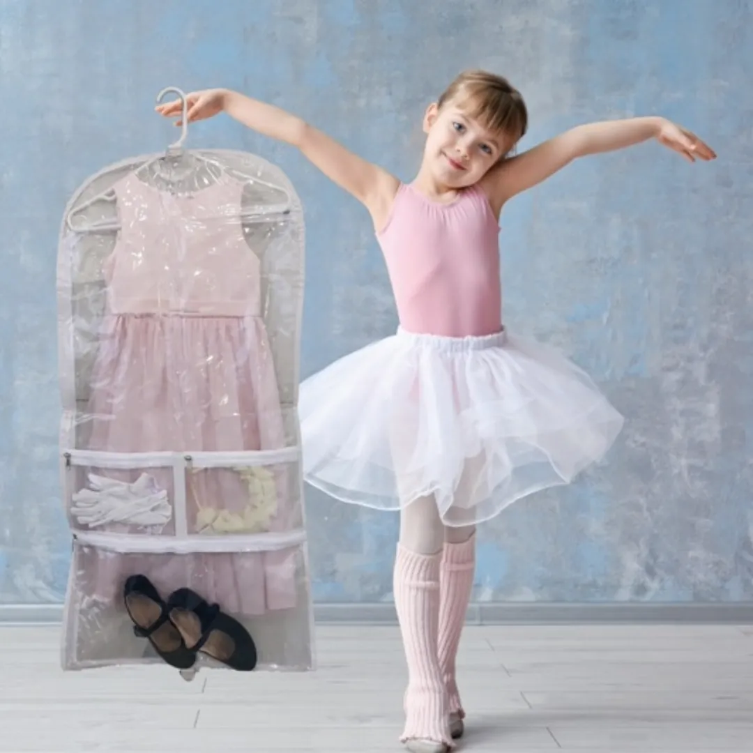 Clear Dance Costume Zipper Garment Bag