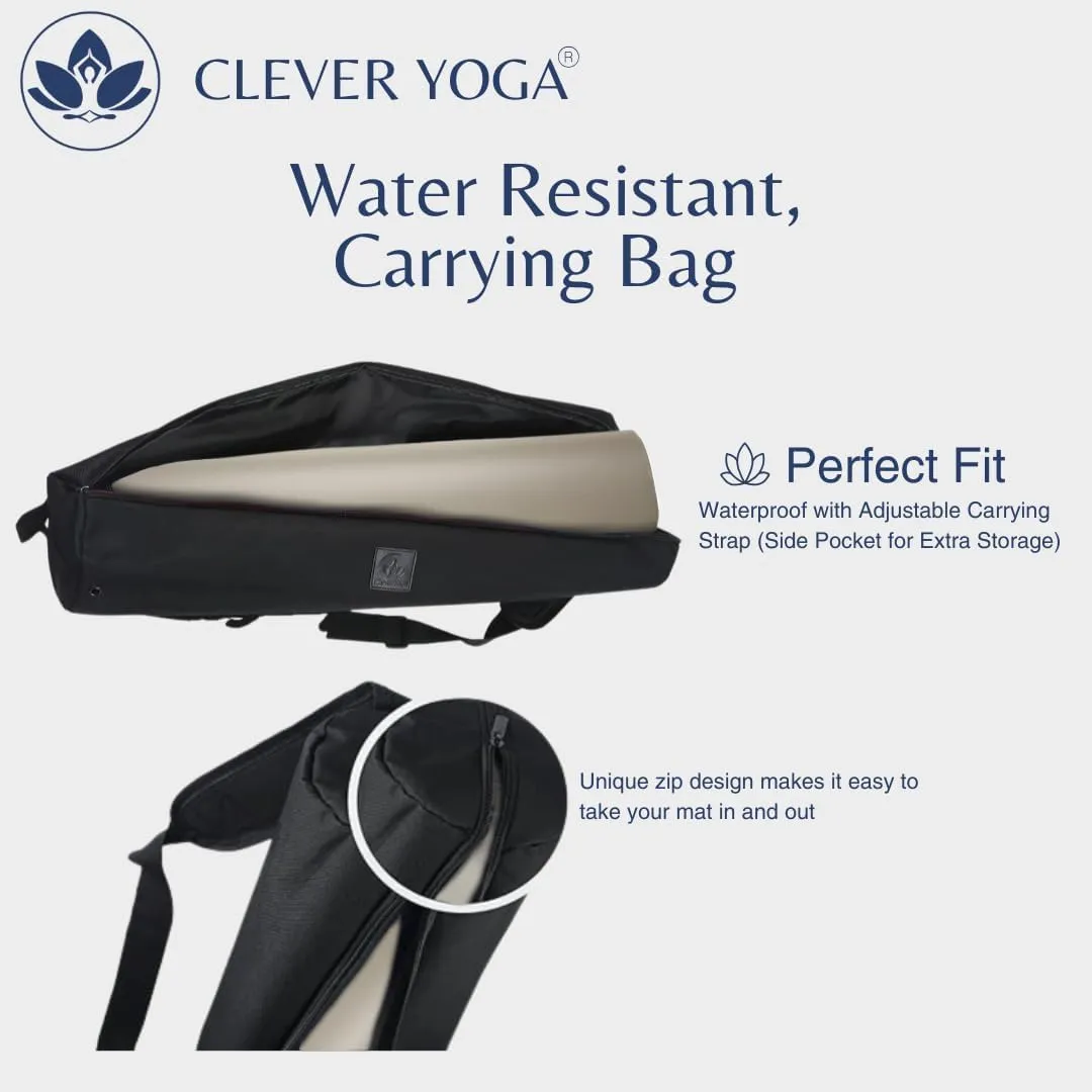 Clever Yoga Liquid Balance Thick Yoga Mat - Pro Exercise Yoga Mat with Non-Slip Surface for Home Gym, Earth-Friendly & Recyclable Pilates and Workout Pad Women & Men, 4.5 mm