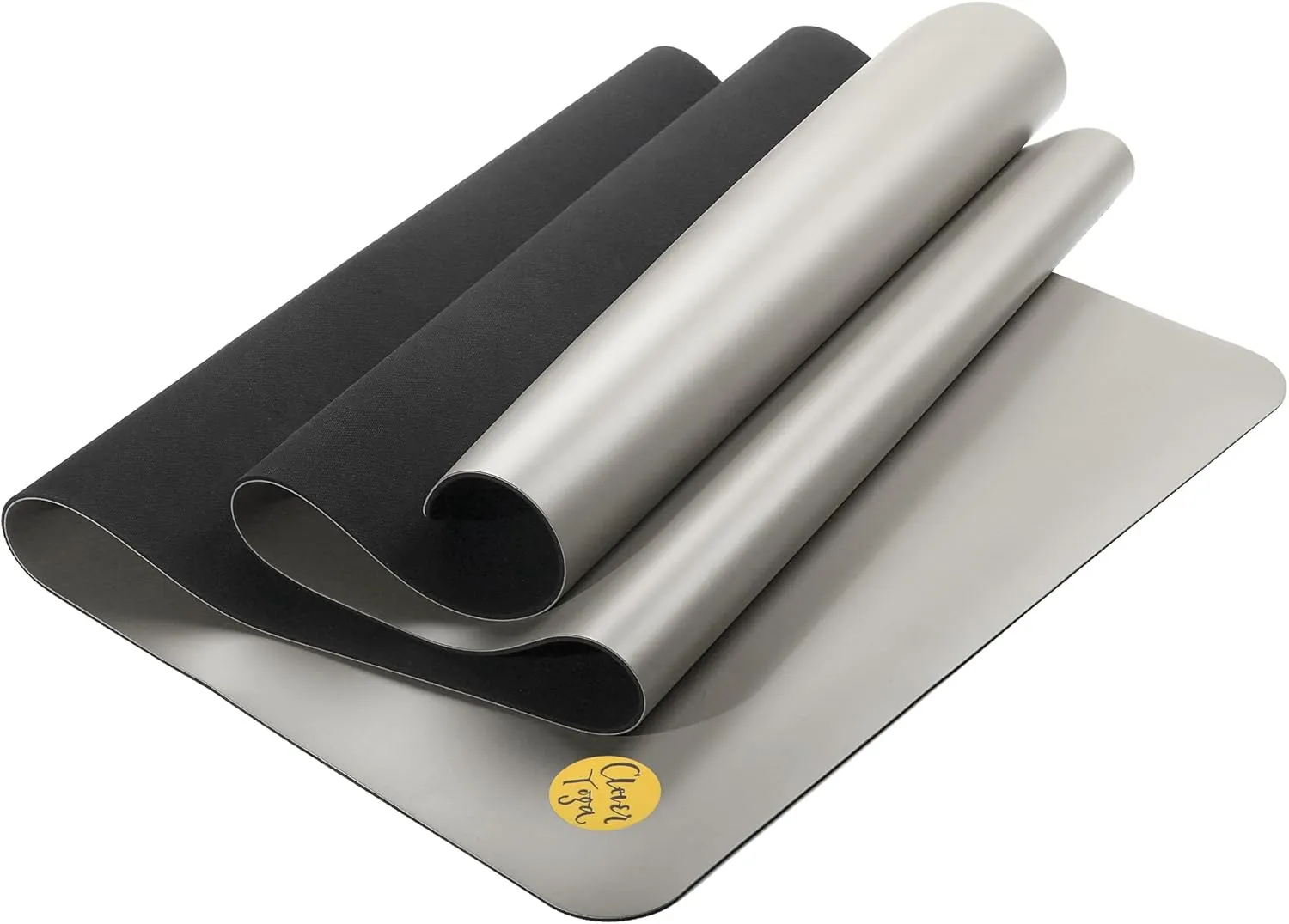 Clever Yoga Liquid Balance Thick Yoga Mat - Pro Exercise Yoga Mat with Non-Slip Surface for Home Gym, Earth-Friendly & Recyclable Pilates and Workout Pad Women & Men, 4.5 mm