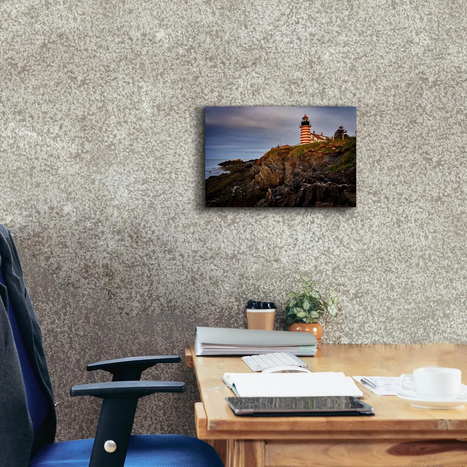 'Cloudy Morning At West Quoddy Head' by Rick Berk Canvas Wall Art, 18" x 12"