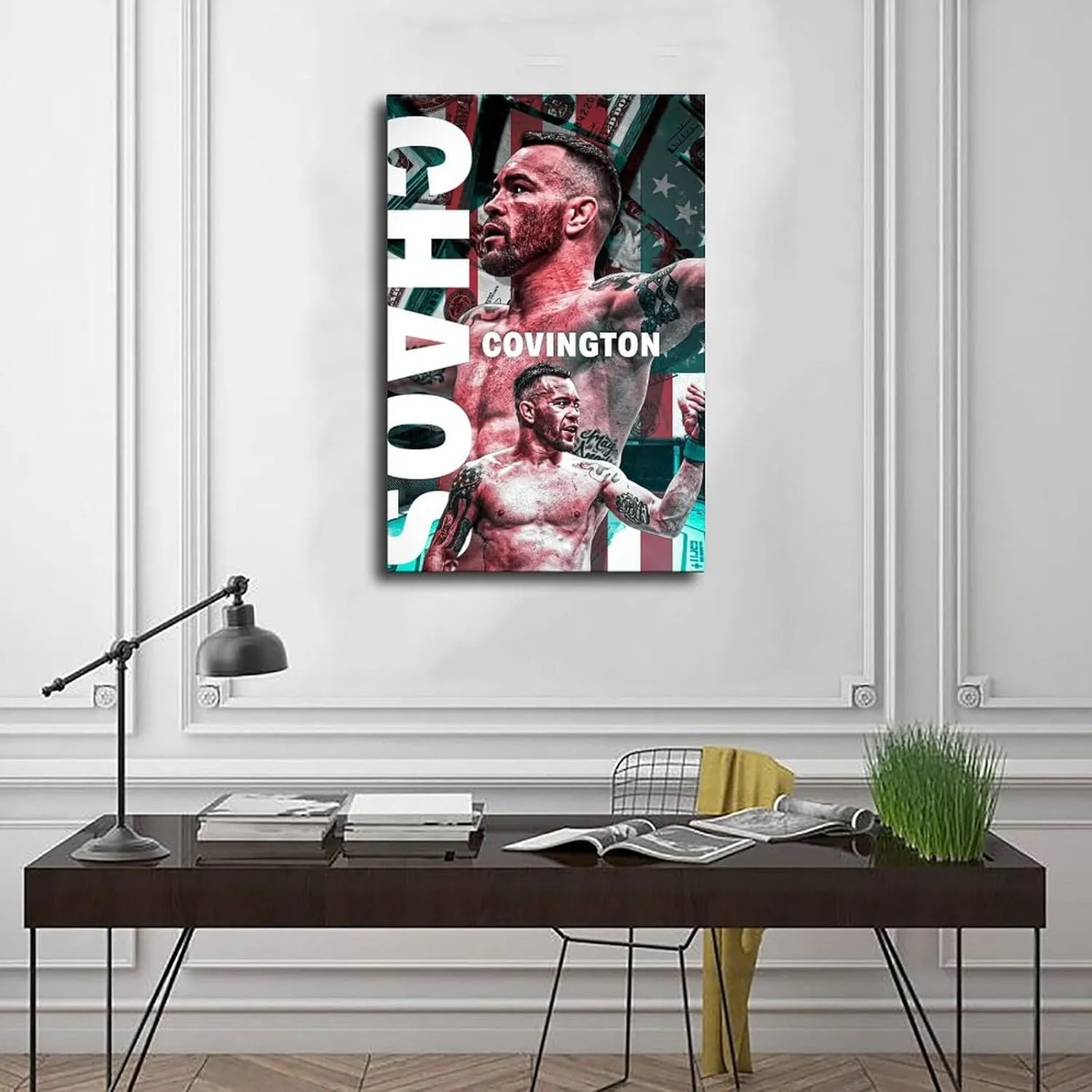 Colby Covington Boxing Athlete Poster1 Canvas Poster Wall Art Decor Print Picture Paintings for Living Room Bedroom Decoration Unframe:12x18inch(30x45cm)