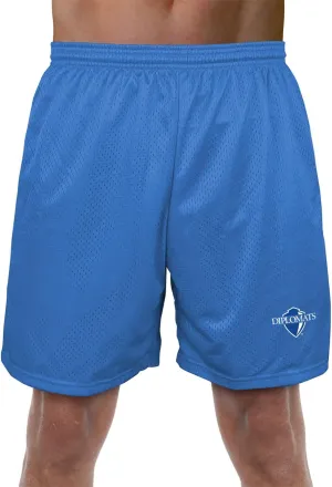 Collegiate Official NCAA Men's Athletic Mesh Lined Workout Gym Shorts 7" Inseam Primary Logo Collection