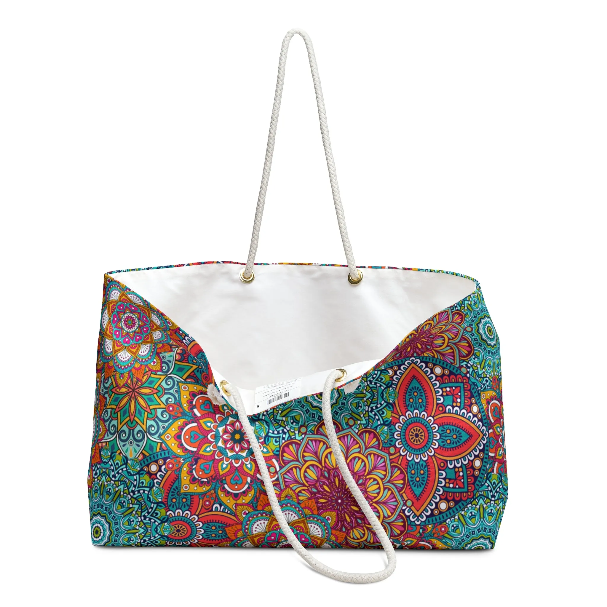 Colorful Mandala Weekender Tote Bag