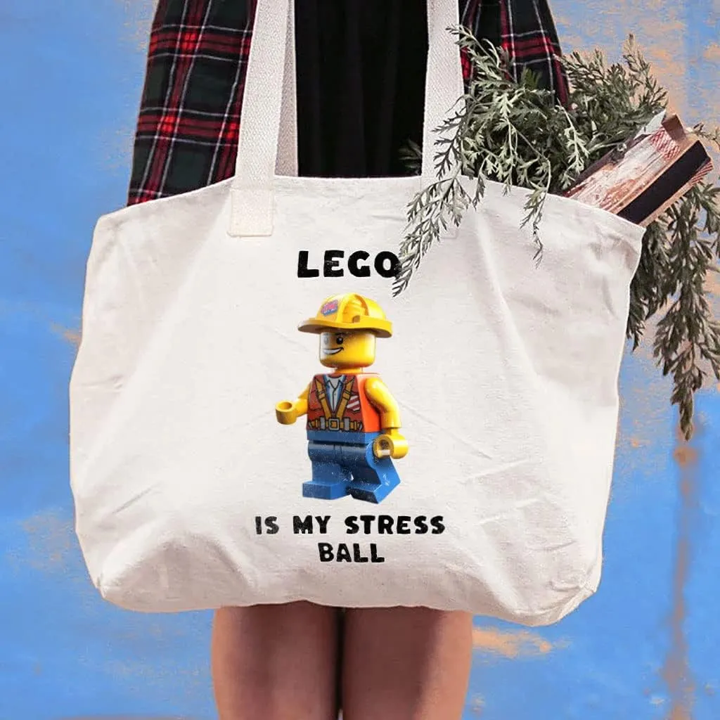 Constructor Design Cotton Canvas Bag - Art Print Shopping Bag - Art Tote Bag