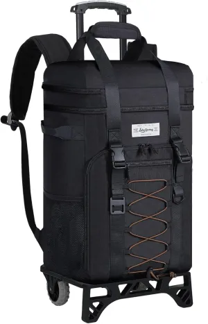 Cooler Backpack Portable Collapsible Rolling Insulated Cooler Leakproof Backpack Cooler