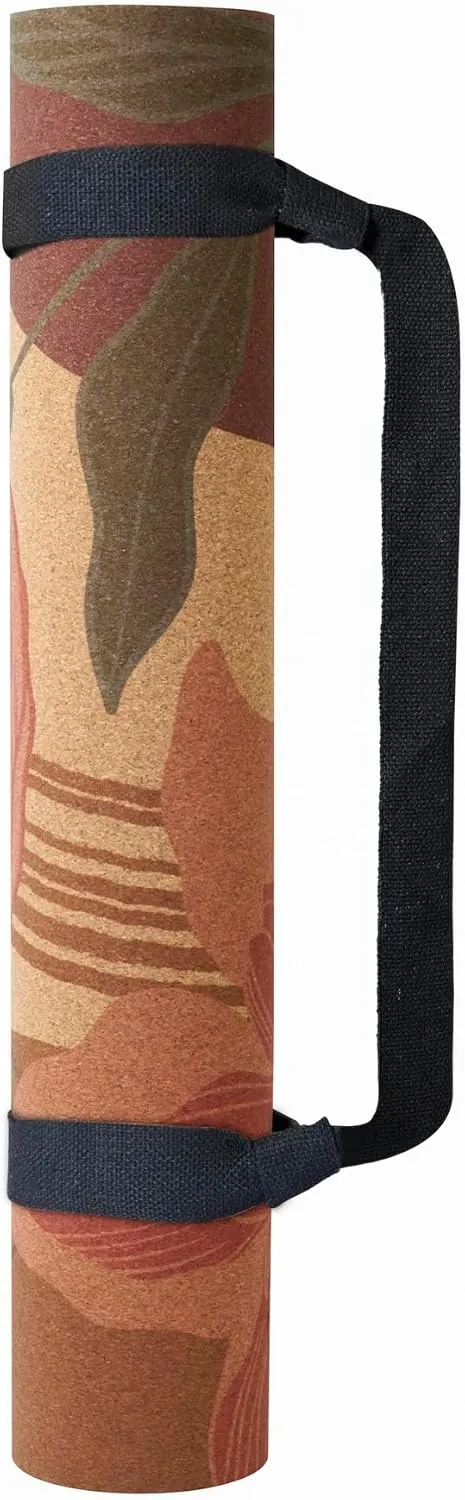 Cork Yoga Mat with Natural Rubber Base, Extra Size, Thickness and Support, Excellent Cushion & Grip, Non-Slip, Non-Toxic, Sweat-Resistant, Sustainable, Eco-friendly Excercise Mat
